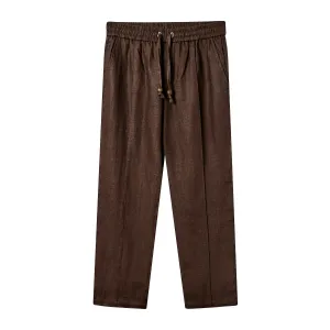 Easy-Going Pants (Brown Linen)